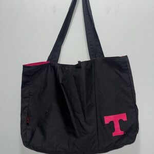 Tennessee Volunteers Reversible Tote Bag Pink Black NCAA Logo Brands NWT 19x14